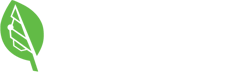 bigleaf logo white - green leaf